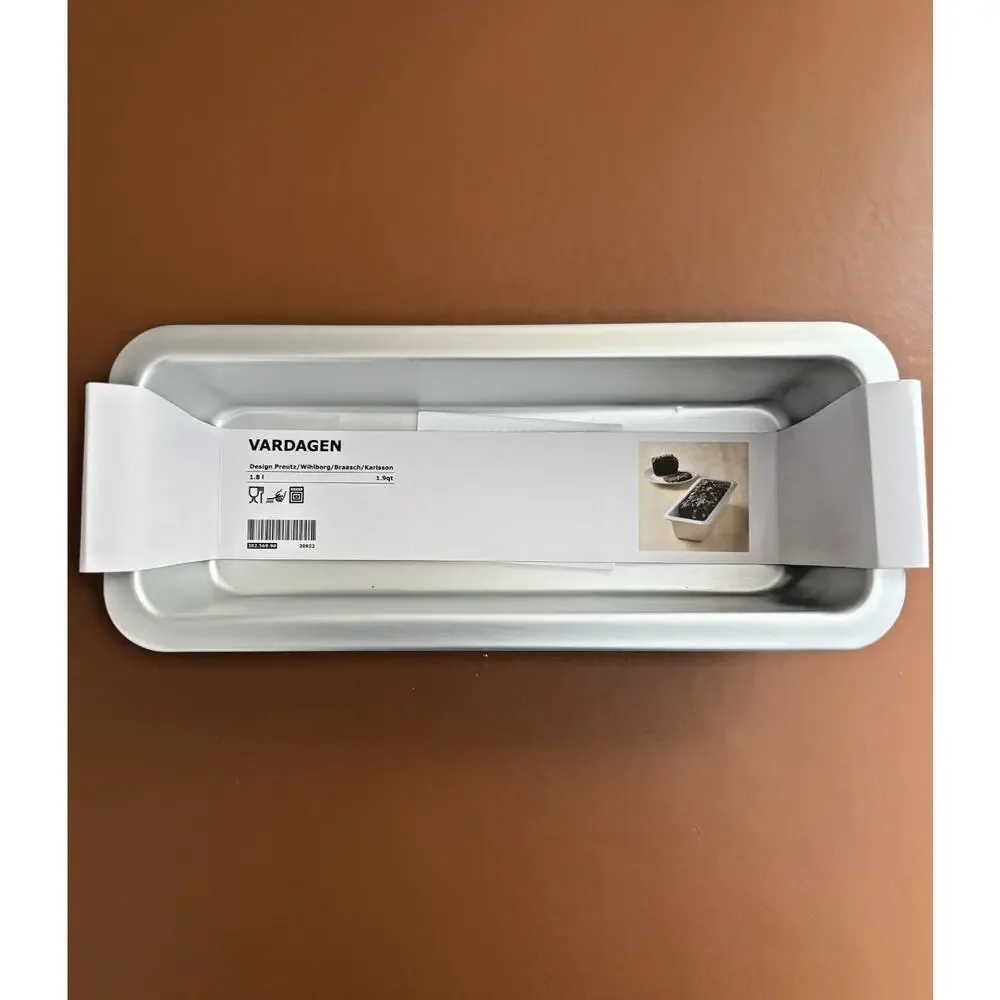IKEA VARDAGEN Silver Bakeware Bread Loaf Pan Oven-Safe-NEW